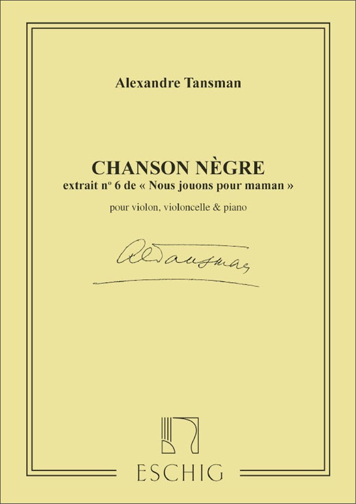 Nous Jouons Pour Maman: N. 6 Chanson Negre